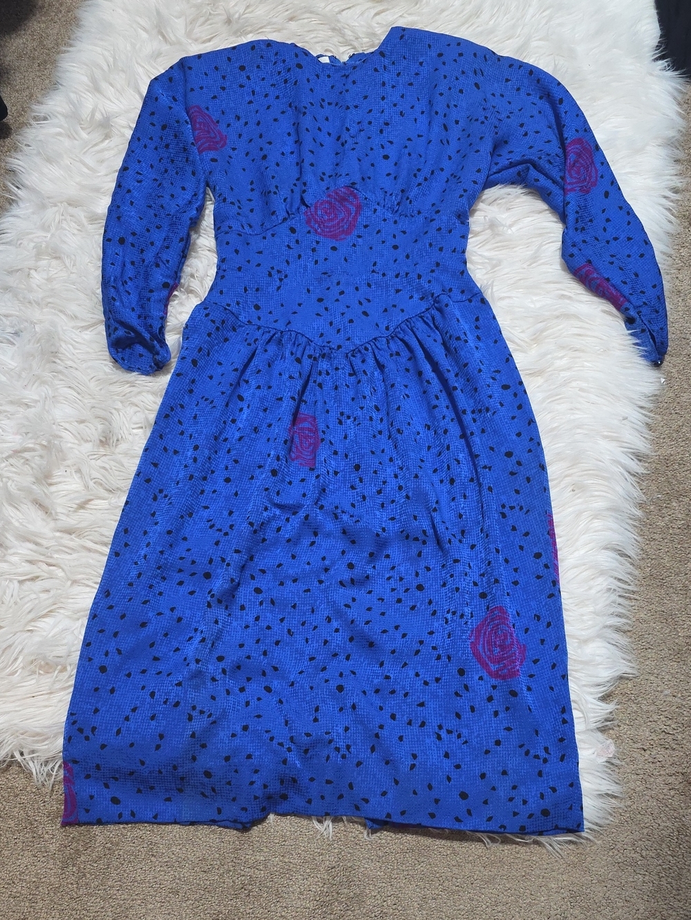 Vintage Disegni 100% Silk Dress- Size 6